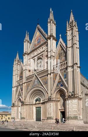Kathedrale von Orvieto, Duomo di Orvieto, Umbrien, Italien Stockfoto