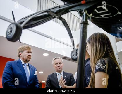 2022-11-02 14:58:24 THESSALONIKI - König Willem-Alexander während eines Besuchs an der Aristoteles-Universität am letzten Tag des dreitägigen Staatsbesuchs zu Griechenland. ANP SEM VAN DER WAL niederlande Out - belgien Out Stockfoto