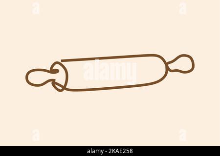 Eine Vektordarstellung eines Rollstifts Stock Vektor