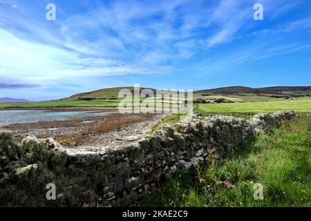 Der Strand von Orhir auf Orkney Stockfoto