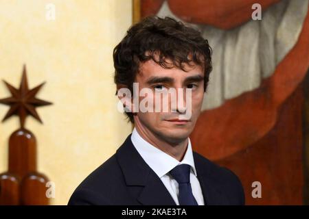 Rom, Italien. 02.. November 2022. Galeazzo Bignami während des Eides der Staatssekretäre im Palazzo Chigi nur für redaktionelle Verwendung Kredit: Unabhängige Fotoagentur/Alamy Live News Stockfoto