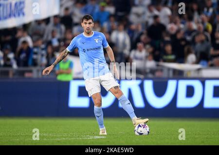 ROM, ITALIEN - 30. OKTOBER: Alessio Romagnoli von SS Lazio in Aktion während der Serie Ein Spiel zwischen SS Lazio und US Salernitana im Stadio Olimpico, Rom Stockfoto