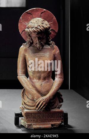 Cristo in Pietà - Terrakotta - Michele di Niccolò da Firenzone detto Michele dello Scalcagna - 1443 - Mantova, Museo Diocesano Francesco Gonzaga Stockfoto