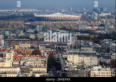 Warschau, Polen. 02.. November 2022. Das Nationalstadion PGE Narodowy in Warschau. Quelle: Jan Woitas/dpa/Alamy Live News Stockfoto