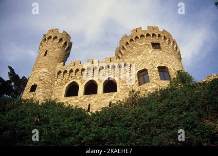 Spanien. Region Barcelona. Lloret de Mar. Schloss von Sant Joan. Stockfoto