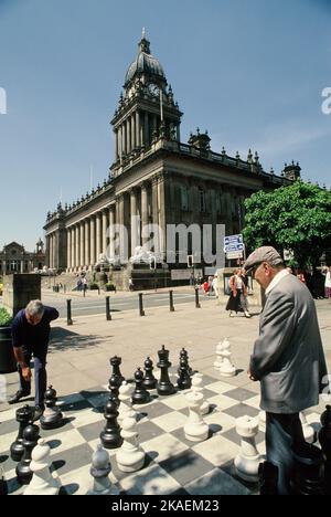 Vereinigtes Königreich. England. Leeds. Rathaus. Stockfoto
