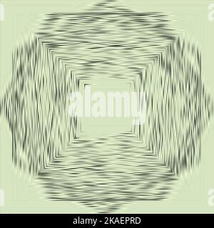 Abstraktes, dekoratives Spirograph-Kreiselement. Vektorform. Stockfoto