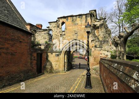 South Gateway, Newarke, Leicester City, Leicestershire, England; VEREINIGTES KÖNIGREICH Stockfoto