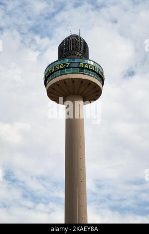 Liverpool, Großbritannien, 8. September 2022: St Johns Beacon Tower im Stadtzentrum von Liverpool. Stockfoto