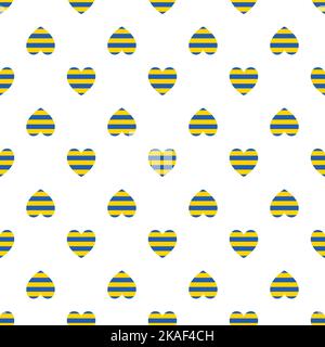 Nahtloses Ornamentmuster mit Herzen. Dekorativer Hintergrund. Stock Vektor