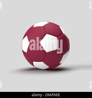 Fahnenfarbe 2022 dünne Buchstaben 3D Rendering Illustration. Stockfoto