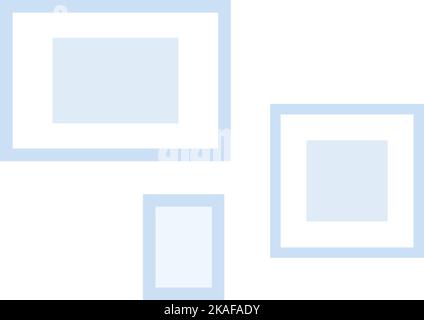 Symbol für Wandbilder. Haus Innendekoration Symbol isoliert auf weißem Hintergrund Stock Vektor