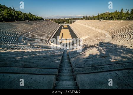 Panathenaic Stadium, bekannt als Kalimarmaro, Athen in Griechenland Stockfoto