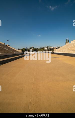 Panathenaic Stadium, bekannt als Kalimarmaro, Athen in Griechenland Stockfoto