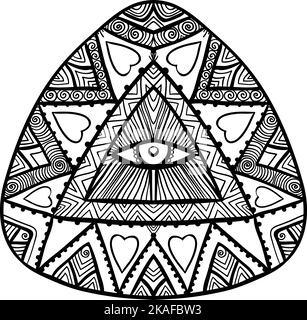 Abstraktes Ornament . Dekoratives Muster. Element für das Design. Stock Vektor