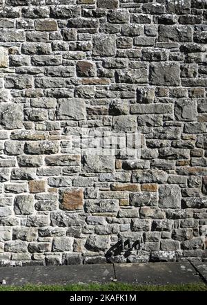 Vintage Old Brick Stone Wall, Hintergrundstruktur Stockfoto