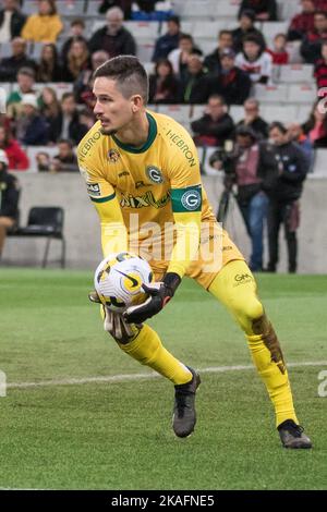 Curitiba, Brasilien. 02.. November 2022. PR - Curitiba - 11/02/2022 - BRASILIANISCHER A 2022, ATHLETICO PR X GOIAS - Tadeu Torhüter von Goias während eines Spiels gegen Athletico-PR im Stadion Arena da Baixada für die brasilianische Meisterschaft A 2022. Foto: Robson Mafra/AGIF/Sipa USA Quelle: SIPA USA/Alamy Live News Stockfoto