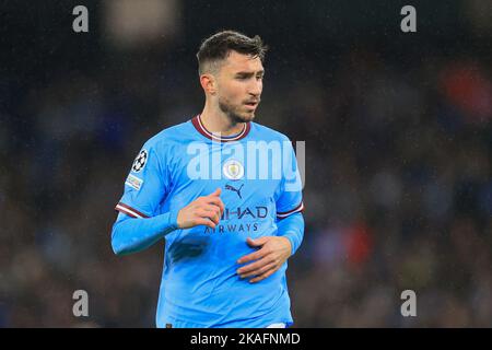 Manchester, Großbritannien. 02.. November 2022. Aymeric Laporte #14 von Manchester City während des UEFA Champions League-Spiels Manchester City gegen Sevilla im Etihad Stadium, Manchester, Großbritannien, 2.. November 2022 (Foto von Conor Molloy/News Images) in Manchester, Großbritannien am 11/2/2022. (Foto von Conor Molloy/News Images/Sipa USA) Quelle: SIPA USA/Alamy Live News Stockfoto