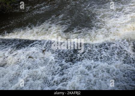 walsham Wehr Lock River wey Navigation surrey england Stockfoto