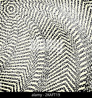 Abstrakter, verdrehter Hintergrund. Optische Täuschung der verzerrten Oberfläche. Verdrehte Streifen. Stilisierter 3D-Tunnel. Vektorgrafik. Stock Vektor