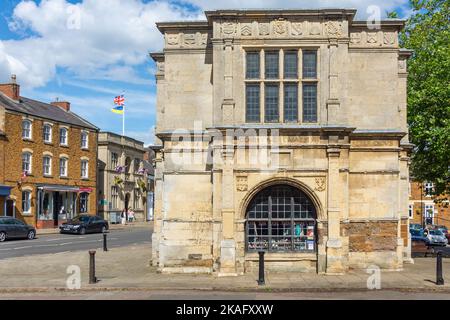 The 16. Century Rothwell Market House, Market Hill, Rothwell, Northamptonshire, England, Vereinigtes Königreich Stockfoto