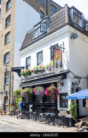 16. Century The Mayflower Pub, Rotherhithe Street, Rotherhithe, The London Borough of Southwark, Greater London, England, Vereinigtes Königreich Stockfoto