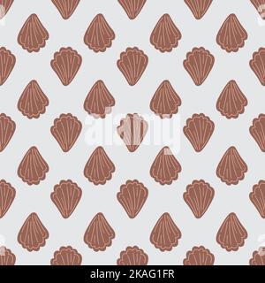 Nahtloses Ziermuster. Wiederholter moderner Hintergrund für Tapete, Web, Scrapbook, Geschenkpapier, digitales Design. Vektorgrafik. Stock Vektor