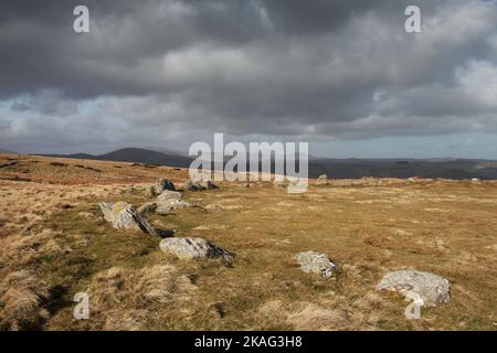 Das Cockpit Steinkreis zwischen Askham fiel und Barton fiel, im englischen Lake District, Großbritannien Stockfoto