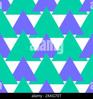 Das nahtlose geometrische blaue Dreiecksmuster eignet sich hervorragend für eine Tapete Stock Vektor