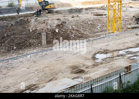 Baustelle tun Base funktioniert Stockfoto