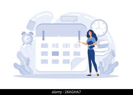 Persönliches Wachstum, Selbstentwicklungskonzept. Selbstkontrolle und Disziplin, Life Coach abstraktes Icon Set. Metapher Wachstumspersönlichkeit als Erfolg Treppen fl Stock Vektor