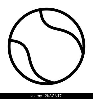 Tennisball-Symbolvektor für Grafikdesign, Logo, Website, Social Media, mobile App, UI-Abbildung Stock Vektor