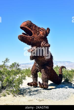 Himmelskulpturen der Galleta Meadows in Borrego Springs, Kalifornien Stockfoto