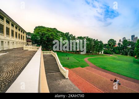 Fort Canning Center im Fort Canning Park. Dieser Park ist ein Wahrzeichen auf einem Hügel in Singapur. Stockfoto