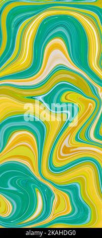 Grafische mehrfarbige Hintergründe. Bunte mobile Wallpaper, Abstraktion für Sperrbildschirm Hintergrund. Smartphone-Hintergrundbilder. Gradientenabdeckung. Lackiertes Tem Stockfoto