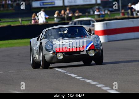 Neel Jani, Oliver Bryant, Porsche 904 Carrera GTS, Royal Automobile Club TT Fest, eine Stunde Rennen mit zwei Fahrern, ein obligatorischer Boxenstopp, Fea Stockfoto