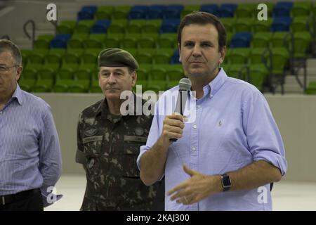 Eduardo Paes, Bürgermeister von Rio Rio de Janeiro, Brasilien, 2. März 2016. (Foto von Luiz Souza/NurPhoto) *** Bitte benutzen Sie die Gutschrift aus dem Kreditfeld *** Stockfoto