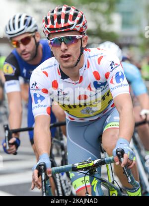 Rafal Majka, ein polnischer Profi-Rennradfahrer für UCI ProTeam Tinkoff, im Einsatz beim Punkterennen, bei der vierten Ausgabe des Tour de France Saitama Criterium. Am Samstag, den 29.. Oktober 2016, in Saitama, Japan. Foto von Artur Widak *** Bitte nutzen Sie die Gutschrift aus dem Kreditfeld *** Stockfoto