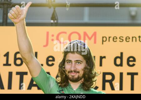 Peter Sagan, ein slowakischer Profi-Rennradfahrer für UCI ProTeam Tinkoff, gewinnt die vierte Ausgabe des Tour de France Saitama Criterium. Am Samstag, den 29.. Oktober 2016, in Saitama, Japan. Foto von Artur Widak *** Bitte nutzen Sie die Gutschrift aus dem Kreditfeld *** Stockfoto