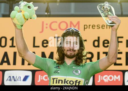 Peter Sagan, ein slowakischer Profi-Rennradfahrer für UCI ProTeam Tinkoff, gewinnt die vierte Ausgabe des Tour de France Saitama Criterium. Am Samstag, den 29.. Oktober 2016, in Saitama, Japan. Foto von Artur Widak *** Bitte nutzen Sie die Gutschrift aus dem Kreditfeld *** Stockfoto