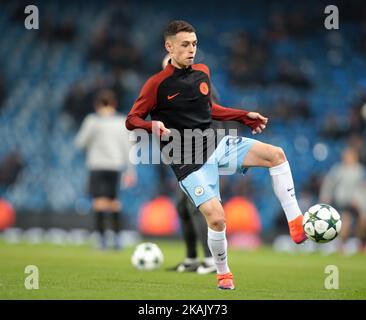 Phil Foden von Manchester City während des UEFA Champions League - Gruppe-C-Spiels zwischen Manchester City und Celtic im City of Manchester Stadium 06. Dezember 2016 (Foto von Kieran Galvin/NurPhoto) *** Bitte benutzen Sie die Gutschrift aus dem Credit Field *** Stockfoto