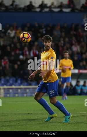 Estorils-Verteidiger Joel Ferreira aus Portugal beim Premier League 2016/17-Spiel zwischen SL Benfica und Estoril Praia SAD am 17. Dezember 2016 im Estadio Antonio Coimbra da Mota in Estoril. (Foto von Bruno Barros / DPI / NurPhoto) *** Bitte nutzen Sie die Gutschrift aus dem Kreditfeld *** Stockfoto