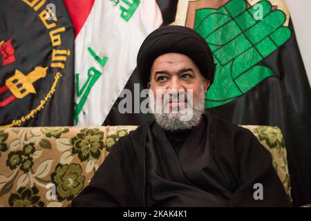 (10/28/2016) Sajjid Ahmed al-Safi, Stellvertreter des Großayatollah Ali al-Sistani, im Imam Hussein-Schrein in Karbala, Irak (Foto: Sebastian Backhaus/NurPhoto) *** Bitte benutzen Sie die Gutschrift aus dem Kreditfeld *** Stockfoto