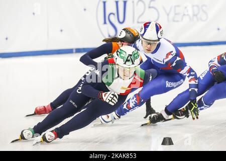 Arianna Fontana (ITA) - 1500 m - Damen bei der ISU European Short Track Speed Skating Championships 2017 in Turin, Italien, am 14. Januar 2017. (Foto von Mauro Ujetto/NurPhoto) *** Bitte benutzen Sie die Gutschrift aus dem Kreditfeld *** Stockfoto