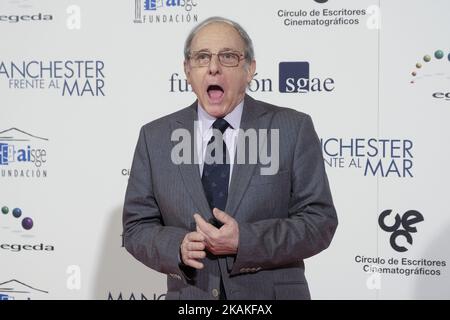 Der Schauspieler Emilio Gutierrez Caba nimmt an der Übergabe der CEC-Medaillen im Palafox Cinemas in Madrid Teil. Spanien 30. Januar 2017 (Foto von Oscar Gonzalez/NurPhoto) *** Bitte nutzen Sie die Gutschrift aus dem Kreditfeld *** Stockfoto