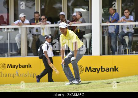 David LIPSKY aus den USA spielt am zweiten Tag der Maybank Championship Malaysia im Saujana Golf Club am 10. Februar 2017 in Kuala Lumpur, Malaysia, eine Aufnahme. (Foto von Chris Jung/NurPhoto) *** Bitte nutzen Sie die Gutschrift aus dem Kreditfeld *** Stockfoto