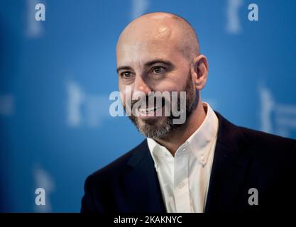 Der Schauspieler Jaime Ordonez nimmt an der Pressekonferenz „The Bar“ (El Bar) während der Berlinale 67. im Grand Hyatt Hotel am 15. Februar 2017 in Berlin Teil. (Foto von COOLMedia/NurPhoto) *** Bitte nutzen Sie die Gutschrift aus dem Kreditfeld *** Stockfoto