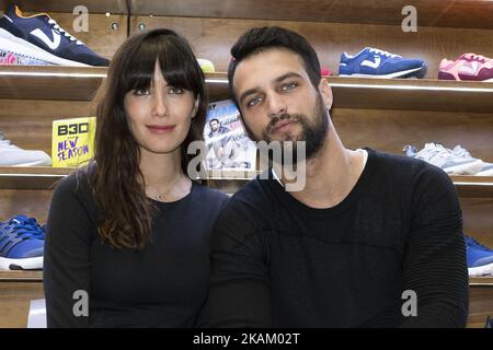 Jesus Castro und Ana Albadalejo nehmen an der Präsentation der neuen Kollektion Bass 3D während der MOMAD-SCHUHMESSE in Ifema am 4. März 2017 in Madrid, Spanien, Teil. (Foto von Oscar Gonzalez/NurPhoto) *** Bitte benutzen Sie die Gutschrift aus dem Kreditfeld *** Stockfoto