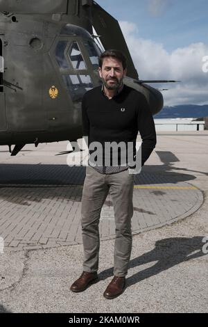 Antonio Garrido nimmt am 6. März 2017 in Colmenar Viejo an der Fotozelle "Zona Hostil" auf dem Militärstützpunkt FAMET Teil (Foto von Oscar Gonzalez/NurPhoto) *** Bitte benutzen Sie die Gutschrift aus dem Kreditfeld *** Stockfoto