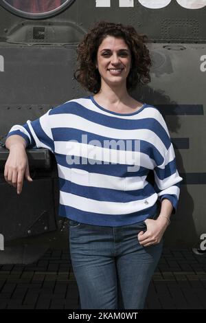 Ruth Gabriel nimmt am 6. März 2017 an der Fotozelle "Zona Hostil" auf dem Militärstützpunkt FAMET in Colmenar Viejo, Spanien Teil (Foto von Oscar Gonzalez/NurPhoto) *** Bitte benutzen Sie die Gutschrift aus dem Kreditfeld *** Stockfoto